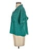 ABound 100% Polyester Stars Teal Short Sleeve Blouse Size XS - photo 5