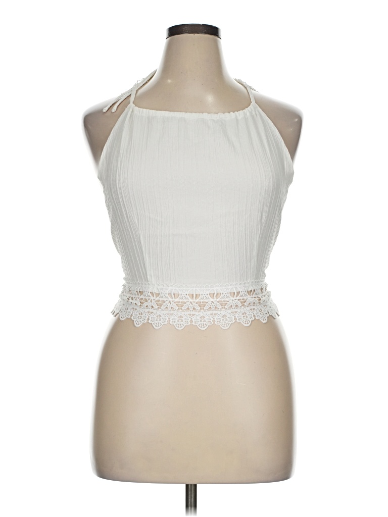 Pre-owned Shein Sleeveless Blouse In Ivory