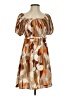 Monteau 100% Polyester Camo Brown Casual Dress Size S - photo 1