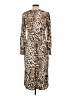Express Outlet Animal Print Brown Cocktail Dress Size L - photo 2