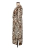 Express Outlet Animal Print Brown Cocktail Dress Size L - photo 5