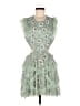 Mac Duggal 100% Polyester Paisley Green Cocktail Dress Size 8 - photo 1