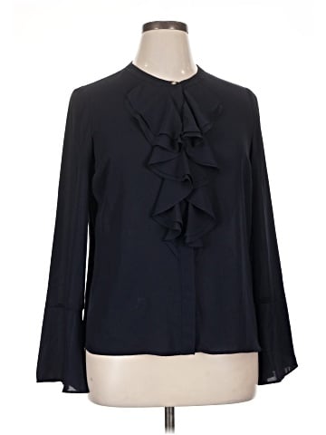 Karl Lagerfeld Paris Long Sleeve Blouse (view 1)