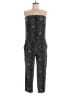 Express Animal Print Black Gray Jumpsuit Size S - photo 1