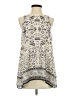 Max Studio 100% Polyester Ivory Sleeveless Blouse Size S - photo 1