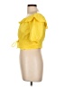 Chocolate Yellow Short Sleeve Blouse Size L - photo 5
