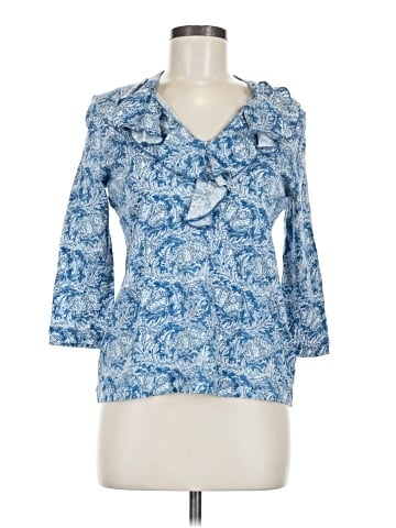Chaps 3/4 Sleeve Blouse (view 1)