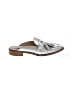 Steve Madden 100% Leather Metallic Silver Mule/Clog Size 7 - photo 1