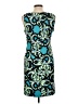 Connected Apparel Paisley Teal Cocktail Dress Size 10 - photo 2