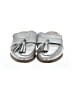 Steve Madden 100% Leather Metallic Silver Mule/Clog Size 7 - photo 2