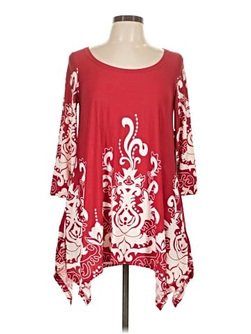 White Mark 3/4 Sleeve Blouse (view 1)