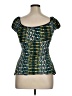 Heart Soul Teal Short Sleeve Top Size XL - photo 2