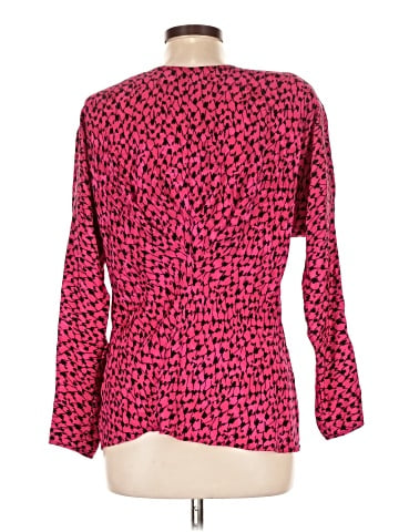 Adrianna Papell Long Sleeve Silk Top (view 2)