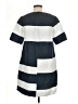 'S Max Mara Stripes Gray Blue Casual Dress Size EU (IT) 44 / US 8 - photo 2