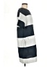 'S Max Mara Stripes Gray Blue Casual Dress Size EU (IT) 44 / US 8 - photo 4