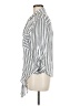 Vixbe 100% Rayon Stripes Silver 3/4 Sleeve Blouse Size M - photo 5
