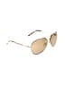 Valentino Tan Gold Sunglasses One size - photo 1