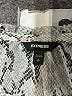 Express 100% Polyester Animal Print Silver Long Sleeve Blouse Size S - photo 7
