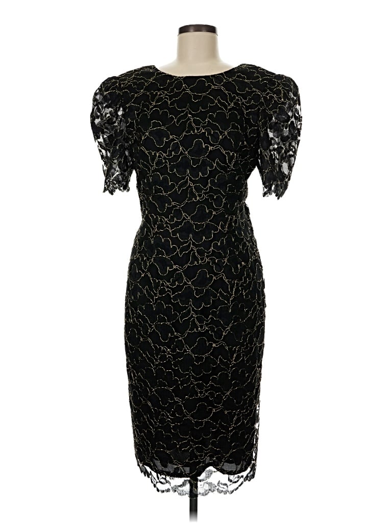 Pre-owned Assorted Brands Cocktail Dress In Black