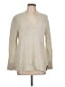 White + Warren 100% Cashmere Metallic Tan Cashmere Pullover Sweater Size L - photo 1