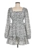 Missguided 100% Polyester Polka Dots White Casual Dress Size 6 - photo 1