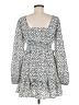 Missguided 100% Polyester Polka Dots White Casual Dress Size 6 - photo 2