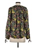 LoveShackFancy Floral Green Long Sleeve Blouse Size XS - photo 2