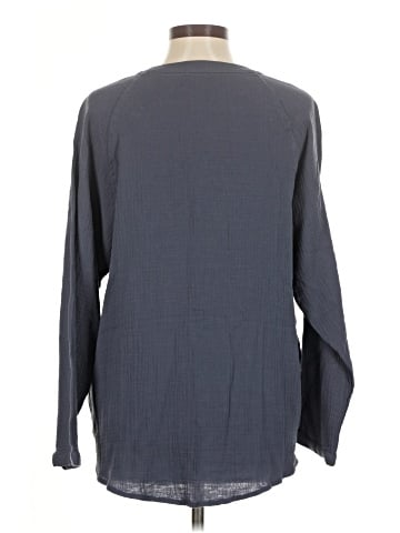 Cotton Bleu Long Sleeve Blouse (view 2)