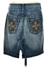 L.e.i. 100% Cotton Blue Denim Skirt Size 3 - photo 2