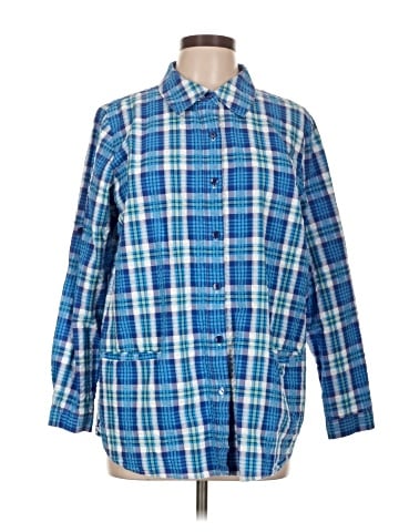 Joan Rivers Long Sleeve Button-Down Shirt (view 1)