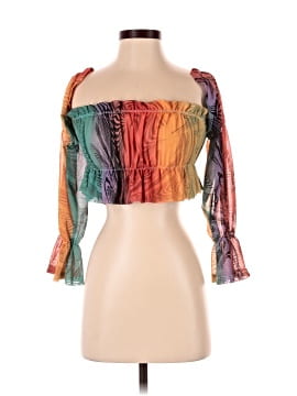 Black Bead 3/4 Sleeve Blouse