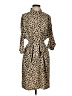 Chico's 100% Polyester Animal Print Tan Casual Dress Size Sm (0) - photo 1