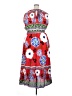Jackpot 100% Rayon Print Red Casual Dress Size XXL (estimated) - photo 2