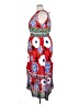 Jackpot 100% Rayon Print Red Casual Dress Size XXL (estimated) - photo 5