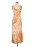 Heartloom Graphic Tan Cocktail Dress Size L - photo 1