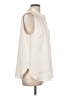 Ann Taylor Ivory Sleeveless Button-Down Shirt Size L - photo 4