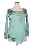 Misslook Teal 3/4 Sleeve Top Size 2X - photo 1