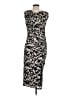 DKNY Animal Print Gray Cocktail Dress Size 10 - photo 1