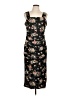 Maurices Floral Black Casual Dress Size L - photo 1