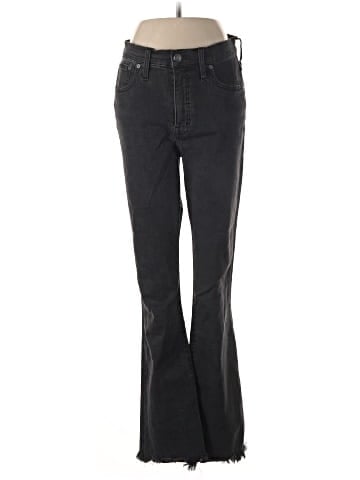 Madewell Tall Cali Demi-Boot Jeans in Berkeley Black: Chewed-Hem Edition (view 1)