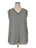 Keren Hart 100% Polyester Gray Sleeveless Blouse Size XL - photo 1