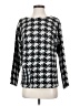 J.Jill 100% Cotton Houndstooth Silver Pullover Sweater Size XS - photo 1