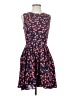 Maison Jules 100% Polyester Hearts Blue Cocktail Dress Size S - photo 1