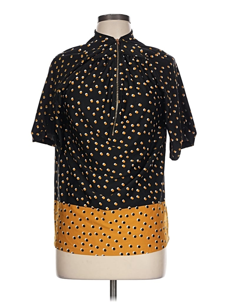 Pre-owned Assorted Brands Short Sleeve Blouse In Yellow
