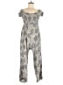 Rewind 100% Rayon Paisley Gray Jumpsuit Size L - photo 1