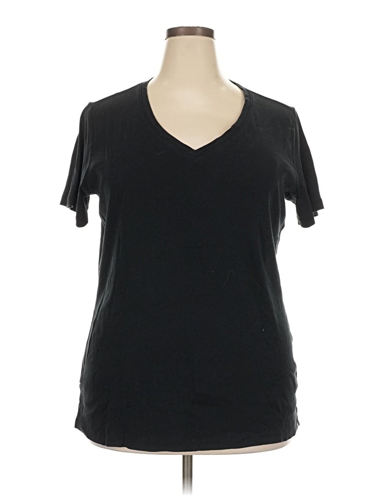 Pre-owned Eddie Bauer Short Sleeve T-shirt In Black