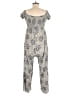Rewind 100% Rayon Paisley Gray Jumpsuit Size L - photo 2