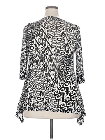 Karen Kane 3/4 Sleeve Blouse (view 2)
