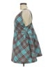 Kimchi Blue 100% Polyester Argyle Teal Cocktail Dress Size M - photo 5