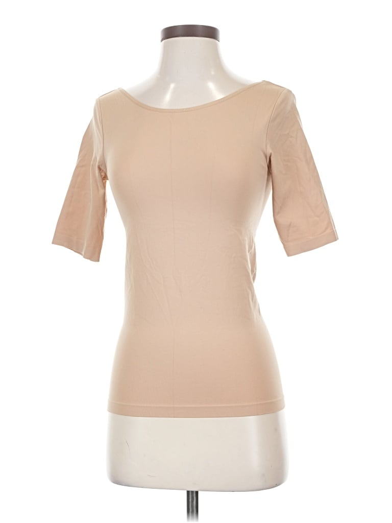 Pre-owned Banana Republic 3/4 Sleeve T-shirt In Tan